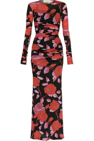 BLUMARINE Femme, Robes, Rouge, Taille: 36 FR Robe avec motif floral