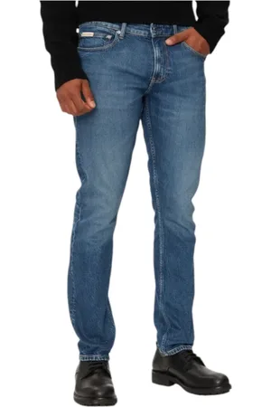 Calvin Klein Homme, Jeans, Bleu, Taille: W33 L34 Slim-fit Denim Jeans