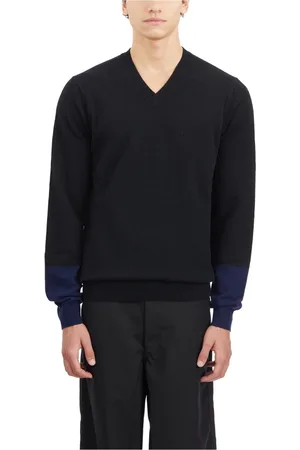 Comme des Garçons Homme, Pulls, Noir, Taille: S Pull en laine à col en V