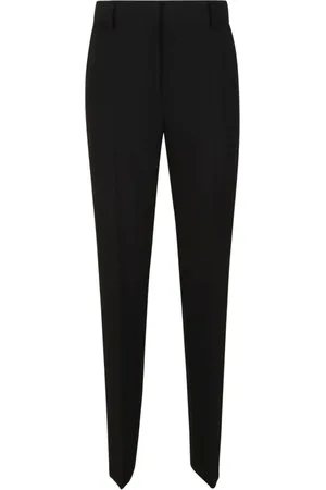 Alberta Ferretti Femme, Pantalons, Noir, Taille: 36 FR Pantalon noir en tissu technique avec fermeture éclair