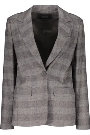 LORENA ANTONIAZZI Femme, Vestes, Gris, Taille: 38 FR Blazer en laine Col à revers Design élégant