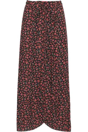 American Dreams Femme, Jupes, Multicolore, Taille: 36 FR Jupe portefeuille fleurie avec volants