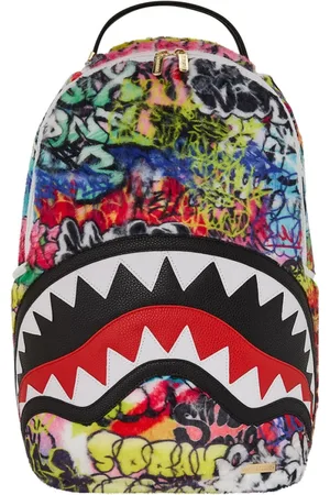 Sprayground Unisex, Sacs, Multicolore, Taille: ONE Size Sac à dos Graffiti Faux Fur Multicolore