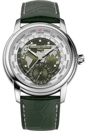 Frederique Constant Femme, Accessoires, Gris, Taille: ONE Size Fc-718Kwm4H6 - Manufacture Classic Worldtimer