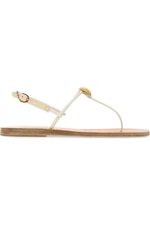 Ancient Greek Sandals Femme, Chaussures, Blanc, Taille: 41 EU Sandales Blanches en Cuir