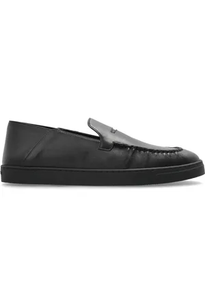 Giorgio Armani Homme, Chaussures, Noir, Taille: 42 EU Chaussures en cuir