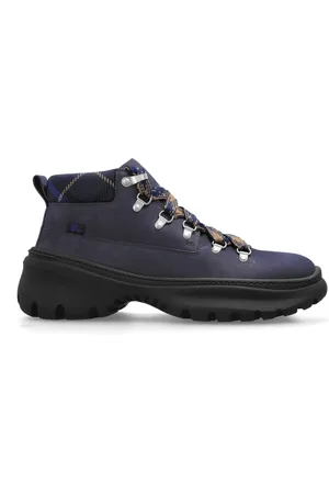 Burberry Homme, Chaussures, Bleu, Taille: 42 1/2 EU Bottines en daim Scoot