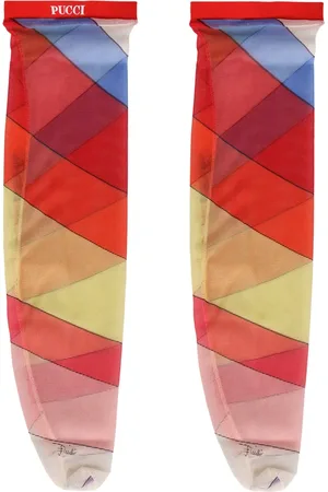 Emilio Pucci Femme, Sous-vêtements, Multicolore, Taille: S Chaussettes en Nylon Imprimé Iride