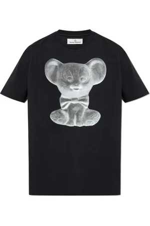 Vivienne Westwood Homme, Tops, Noir, Taille: M T-shirt avec logo