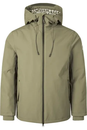 Aquascutum Homme, Manteaux, Vert, Taille: S Parka active mi-longue avec fermeture éclair