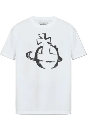 Vivienne Westwood Homme, Tops, Blanc, Taille: L T-shirt avec logo