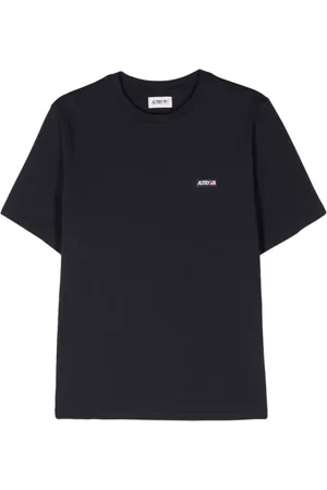 Autry Homme, Tops, Bleu, Taille: M T-shirts et Polos Bleus avec Patch Logo