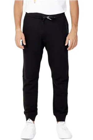 Armani Exchange Homme, Pantalons, Noir, Taille: S Collection de Pantalons de Sport en Coton Côtelé