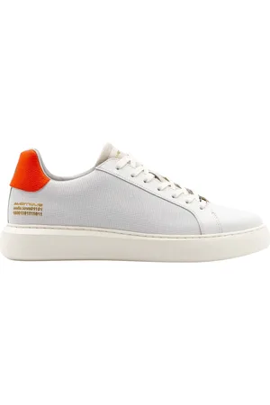 Ambitious Homme, Chaussures, Blanc, Taille: 44 EU Baskets à lacets avec talon contrasté