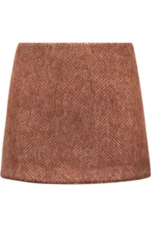 Jucca Femme, Jupes, Brun, Taille: 36 FR Jupe A-Line en Laine