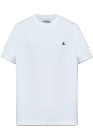 Vivienne Westwood Homme, Tops, Blanc, Taille: M T-shirt avec logo