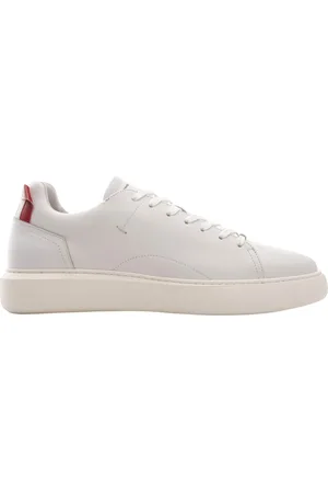 Ambitious Homme, Chaussures, Blanc, Taille: 41 EU Baskets à lacets avec talon contrasté
