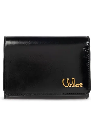 Chloé Femme, Accessoires, Noir, Taille: ONE Size Portefeuille Iconic
