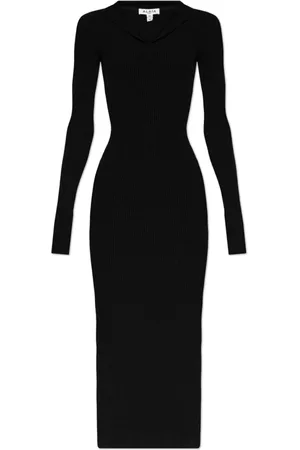 Alaïa Femme, Robes, Noir, Taille: 36 FR Robe Côtelée