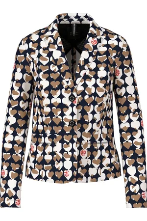 Marc Cain Femme, Vestes, Multicolore, Taille: 40 FR Blazer imprimé en jersey scuba