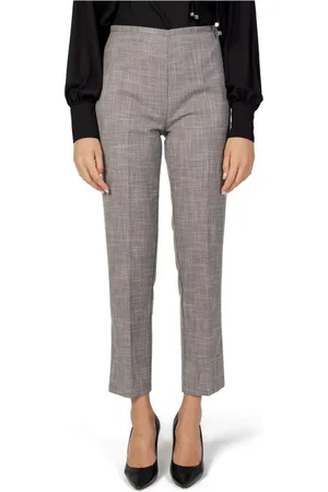 SANDRO FERRONE Femme, Pantalons, Gris, Taille: 40 FR Pantalon Cigarette Gris Collection Automne/Hiver
