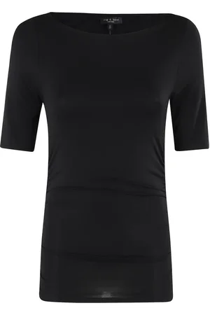 RAG&BONE Femme, Tops, Noir, Taille: 38 FR Haut Plissé pour Hommes