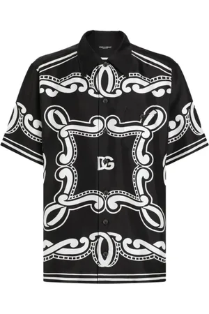 Dolce & Gabbana Homme, Chemises, Noir, Taille: L Bandana Chemise Noir Style Hn9Ra