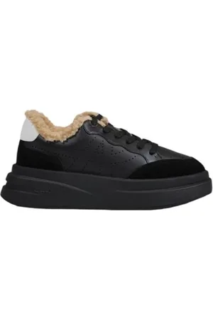 Ash Femme, Chaussures, Noir, Taille: 36 EU Baskets Classique en Cuir Collection Femme