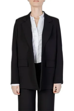 SANDRO FERRONE Femme, Vestes, Noir, Taille: 40 FR Blazer en Polyester Collection de Vestes Femme