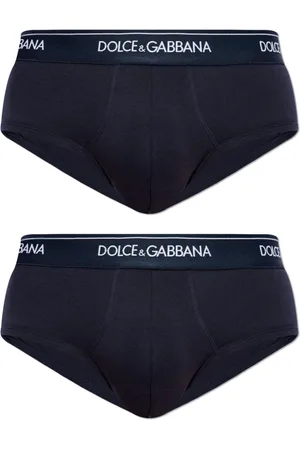 Dolce & Gabbana Homme, Sous-vêtements, Bleu, Taille: M Lot de deux slips