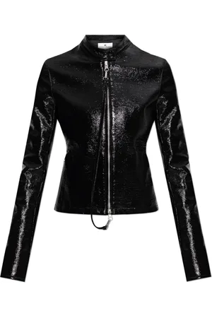 Courrèges Femme, Vestes, Noir, Taille: 36 FR Veste avec Logo