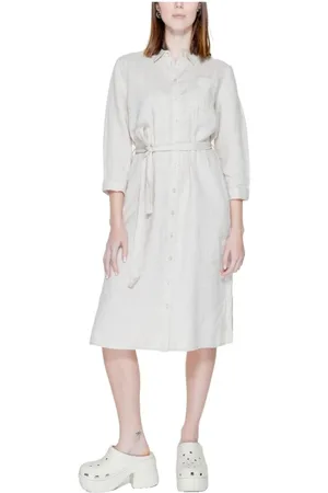 Street one Femme, Robes, , Taille: 38 FR Robe Longue en Lin Collection Printemps/Été