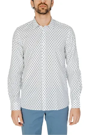 Antony Morato Homme, Chemises, Blanc, Taille: 3XL Chemise Blanche à Manches Longues en Coton