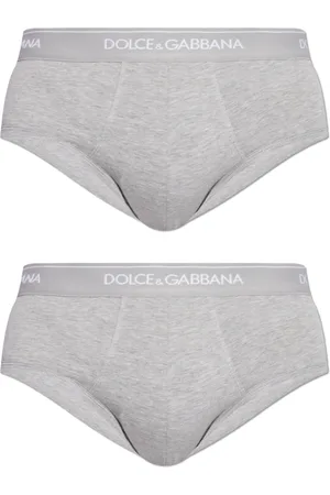 Dolce & Gabbana Homme, Sous-vêtements, Gris, Taille: S Lot de deux slips
