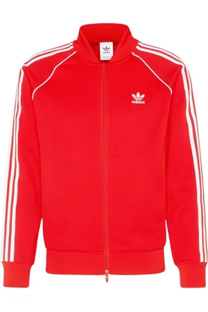 adidas Homme, Sweatshirts et sweats à capuche, Rouge, Taille: 2XL Sweat à capuche zippé rouge Adicolor Cassic Primeblue SST