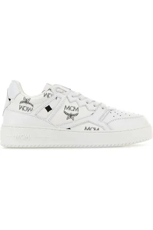 MCM Femme, Chaussures, Blanc, Taille: 36 EU Baskets en toile Terrain
