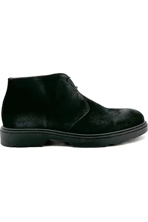 Duca Di Morrone Homme, Chaussures, Noir, Taille: 44 EU Bottines Classiques en Daim Noir