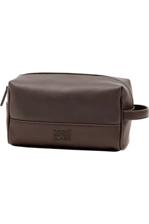 Roberto Cavalli Homme, Sacs, Brun, Taille: ONE Size Trousse de toilette élégante pour homme