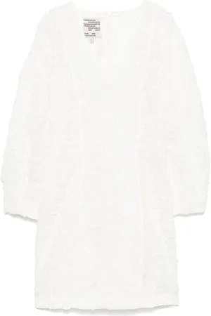 Baum und Pferdgarten Femme, Robes, Blanc, Taille: 38 FR Robe Blanche avec Fermeture Éclair