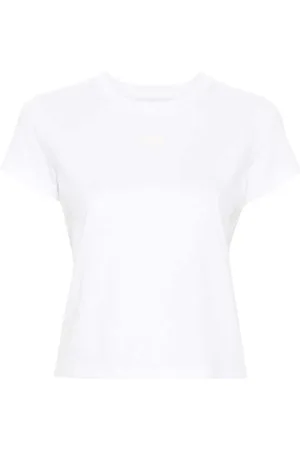 Alexander Wang Femme, Tops, Blanc, Taille: 36 FR T-shirt Blanc avec Logo Imprimé