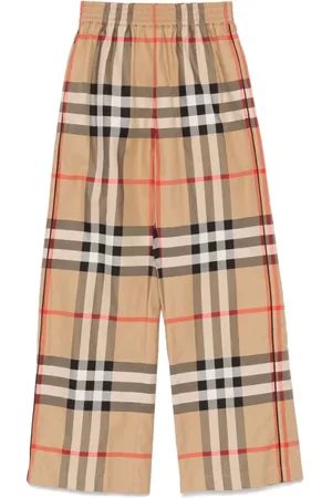 Burberry Femme, Pantalons, , Taille: 36 FR Pantalon Large à Carreaux Vintage