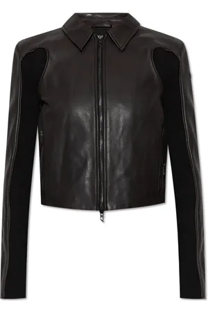 Diesel Femme, Vestes, Noir, Taille: 40 FR Veste en cuir L-Totem-P1