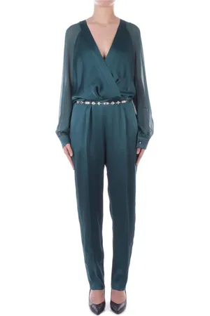 Max Mara Femme, Combinaisons et Ensembles, Vert, Taille: 42 FR Pantalon Vert avec Manches Transparentes