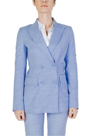 SANDRO FERRONE Femme, Vestes, Bleu, Taille: 40 FR Blazer Élégant avec Élasthanne