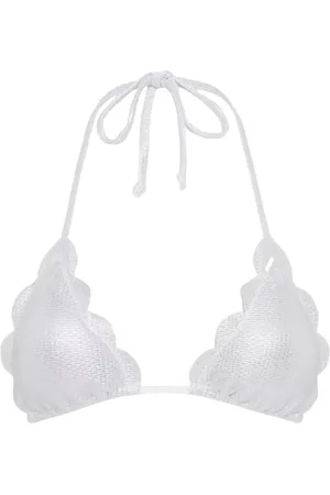 Marysia Femme, Maillots de bain, Gris, Taille: 42 FR Haut de Bikini Triangle Argent Broadway