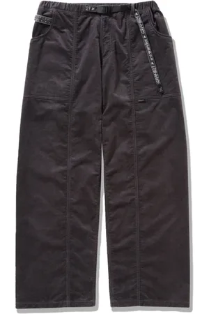 Gramicci Homme, Pantalons, Noir, Taille: L Pantalon Gadget en Velours Côtelé Charbon