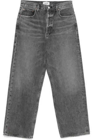 AGOLDE Femme, Jeans, Gris, Taille: W24 Jean Denim Large Jambe Gris Foncé
