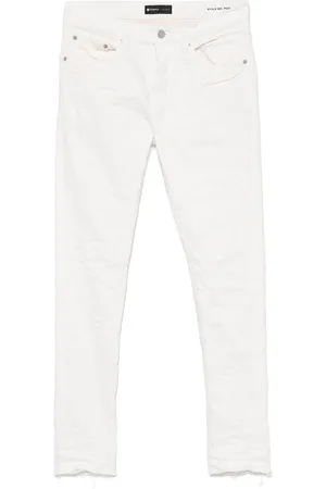 Purple Brand Homme, Jeans, Blanc, Taille: W31 Jean Mélange Coton Blanc Nuage