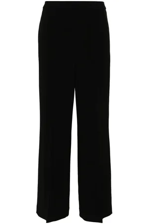 THEORY Femme, Pantalons, Noir, Taille: 42 FR Pantalon Large Noir Taille Haute