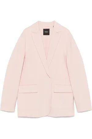 THEORY Femme, Vestes, Rose, Taille: 42 FR Veste à revers crantés rose pâle